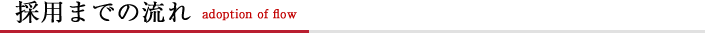 採用までの流れ