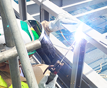 1.下地金物溶接